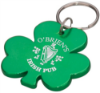 Aluminum Engraved Shamrock Shape Key Chain