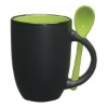 12 Oz. Spooner Mug Cobalt Black w/Lime