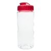 22 Oz. Wilderness Sports Bottle-Clear w/ Red Lid