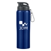 24 Oz. Stainless Steel Bike Bottle- Metallic Blue