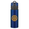 25 Oz. Aluminum Sports Bottle With Flip Top Lid - Metallic Blue