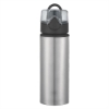 25 Oz. Aluminum Sports Bottle With Flip Top Lid - Silver