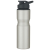 28 oz. Aluminum Sports Bottle-Matte Silver