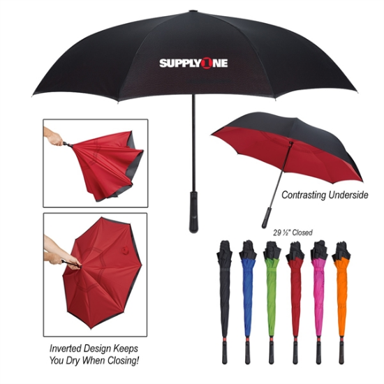 48" Arc Two-Tone Inversion Umbrella