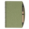 5" X 7" Eco-Inspired Spiral Notebook & Pen Olive