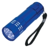 Aluminum LED Flashlight with Strap Blue