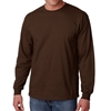 Gildan Adult Ultra Cotton Long-Sleeve T-Shirt Dark Chocolate