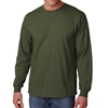 Gildan Adult Ultra Cotton Long-Sleeve T-Shirt Military Green