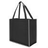 Reflective Large Grocery Tote Bag-Black