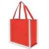 Reflective Large Grocery Tote Bag-Red