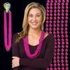 Pink Mardi Gras Beads