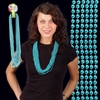 Teal Mardi Gras Beads