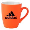 Orange Neon Soft Touch 12oz Ceramic Mugs