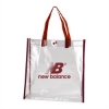 Clear Stadium Tote Bag-Red