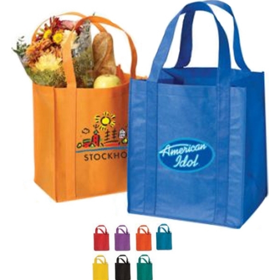 Non-Woven Tote Bag w/ Reinforced Handles - Full Color