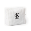 Embroidered Toiletry Bag White