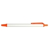 Orlando Pens White Barrel with Orange Trim