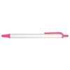 Orlando Pens White Barrel with Pink Trim