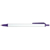 Orlando Pens White Barrel with Purple Trim