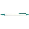 Orlando Pens White Barrel with Teal Trim