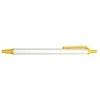 Orlando Pens White Barrel with Yellow Trim