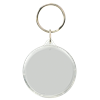 Round Crystal Keytags Clear