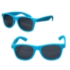 Rubberized Finish Fashion Sunglasses Light Blue