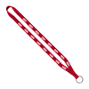 1/2" Polyester Lanyard Red