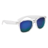 Crystalline Mirrored Malibu Sunglasses Purple