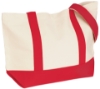 Medium Snap Tote-Red