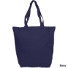 Cotton Canvas Tote-Navy Blue