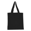 Cotton Canvas Tote Bag-Black