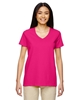 Gildan Ladies Heavy Cotton 100% Cotton V-Neck T-Shirt Heliconia