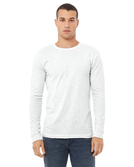 Bella+Canvas Unisex Jersey Long Sleeve T-Shirts Ash