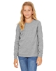 Bella + Canvas Youth Jersey Long-Sleeve T-Shirts Athletic Heather