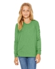 Bella + Canvas Youth Jersey Long-Sleeve T-Shirts Green Triblend