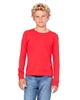Bella + Canvas Youth Jersey Long-Sleeve T-Shirts Red