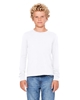 Bella + Canvas Youth Jersey Long-Sleeve T-Shirts White
