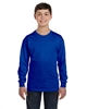 Gildan Youth Heavy Cotton™ Long-Sleeve T-Shirts Royal