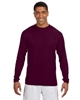 A4 Men's Cooling Performance Long Sleeve T-Shirts Maroon