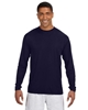 A4 Men's Cooling Performance Long Sleeve T-Shirts Navy