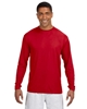 A4 Men's Cooling Performance Long Sleeve T-Shirts Scarlet