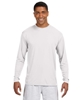 A4 Men's Cooling Performance Long Sleeve T-Shirts White