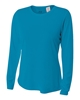 A4 Ladies' Long Sleeve Cooling Performance Crew Shirts Electric Blue