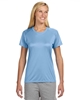 Custom A4 Ladies' Cooling Performance T-Shirts Light Blue
