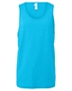 Bella + Canvas Youth Jersey Tanks Neon Blue