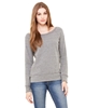 Bella + Canvas Ladies' Sponge Fleece Wide Neck Sweatshirts Grey Triblend