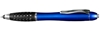 Blue Gripper Stylus Pens w/ LED Light