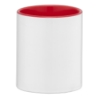 11 oz SimpliColor Ceramic Mug w/ ColorPop Red