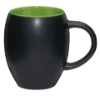 Matte Barrel With Green Color Mug - 17 oz.